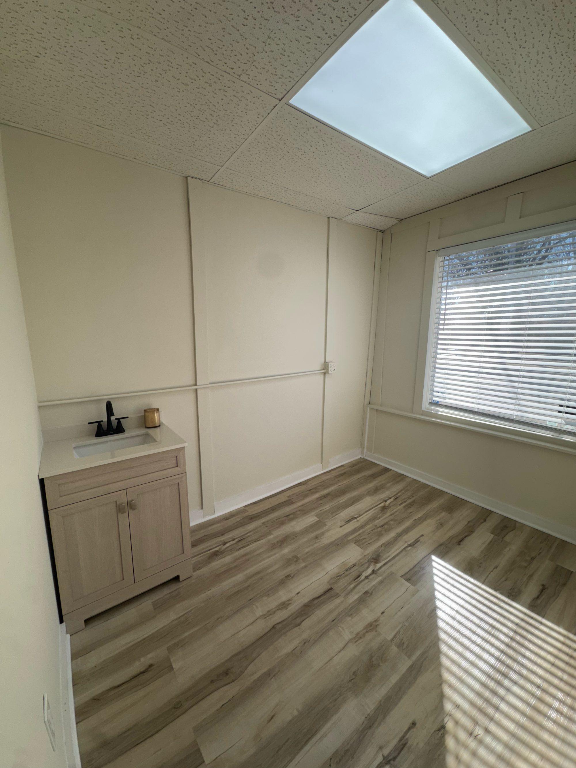 Salon interior — styling station with natural light